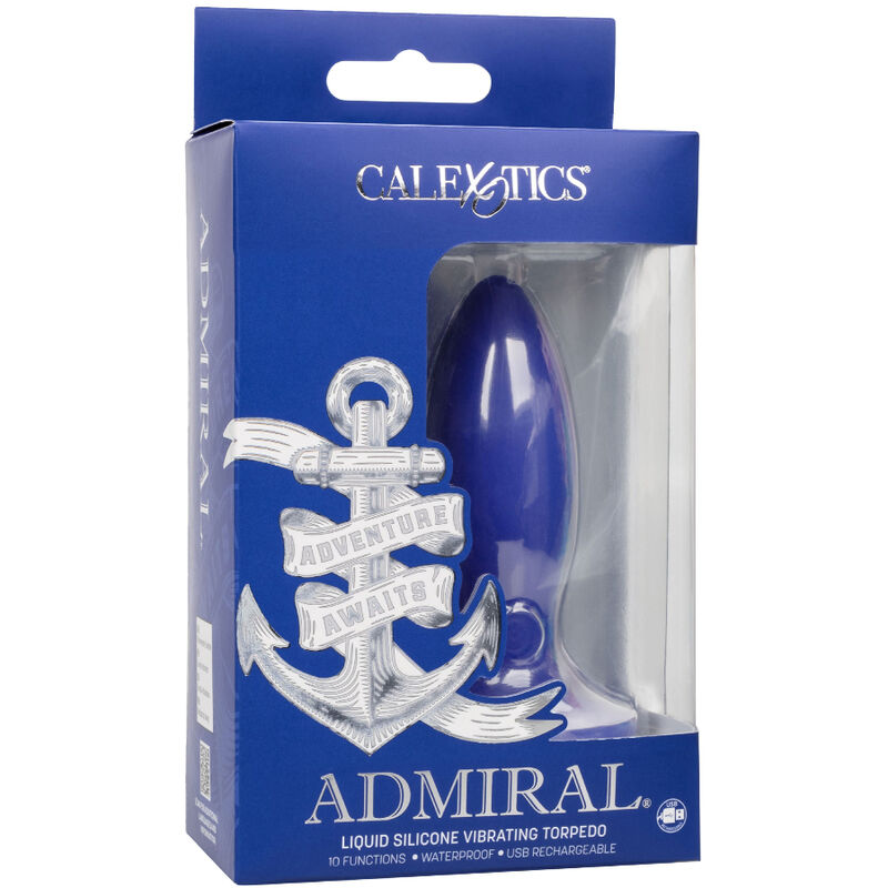 CALEXOTICS - ADMIRAL TORPEDO ANAL PLUG VIBRATOR BLUE - 2
