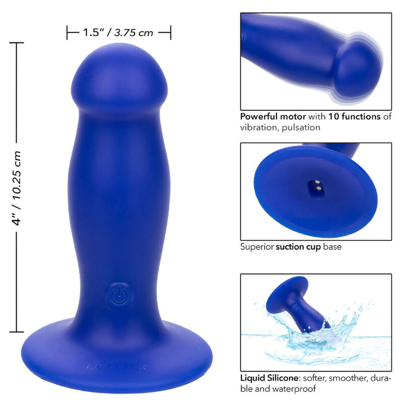 CALEXOTICS - ADMIRAL FIRST MATE ANAL PLUG VIBRATOR BLUE - 4