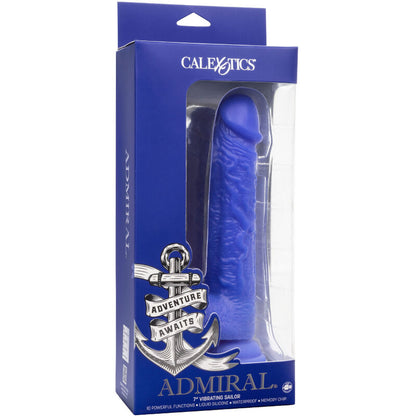 CALEXOTICS - ADMIRAL SAILOR REALISTIC DILDO VIBRATOR BLUE - 5