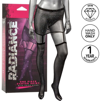 CALEXOTICS - RADIANCE GARTER SKIRT THIGH HIGHS - 4