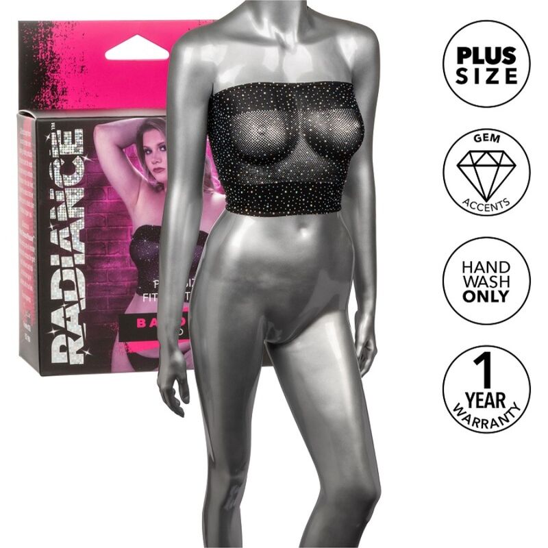 CALEXOTICS - RADIANCE BANDEAU TOP RHINE PLUS SIZE - 3
