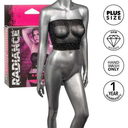 CALEXOTICS - RADIANCE BANDEAU TOP RHINE PLUS SIZE - 3
