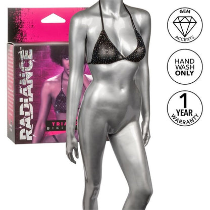 CALEXOTICS - RADIANCE TRIANGLE BIKINI TOP RHINE - 4