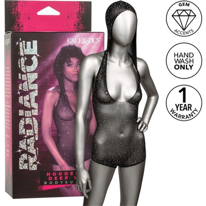 CALEXOTICS - RADIANCE HOODED DEEP V BODYSUIT - 1