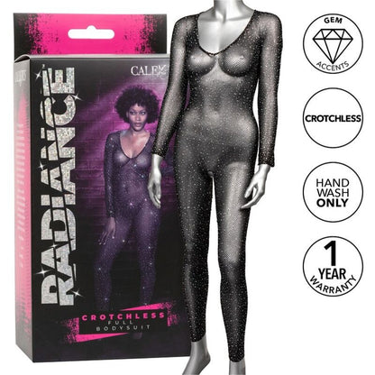 CALEXOTICS - RADIANCE CROTCHLESS FULL BODYSUIT RHINE - 4