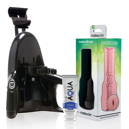 FLESHLIGHT - GO PINK LADY SURGE VAGINA + UNIVERSAL LAUNCH + AQUA QUALITY LUBRICANT 50 ML - 3