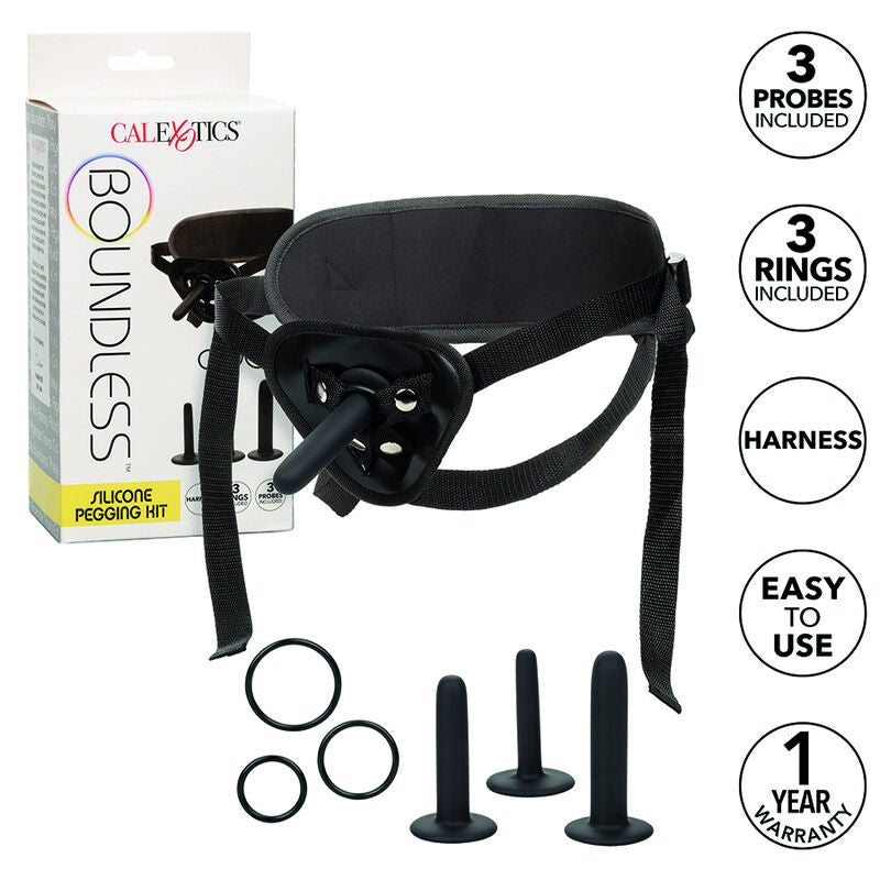 CALEXOTICS - BOUNDLESS SILICONE PEGGING KIT - 12
