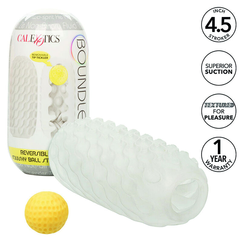 CALEXOTICS - BOUNDLESS REVERSIBLE SQUISHY BALL STROKE GREY - 11