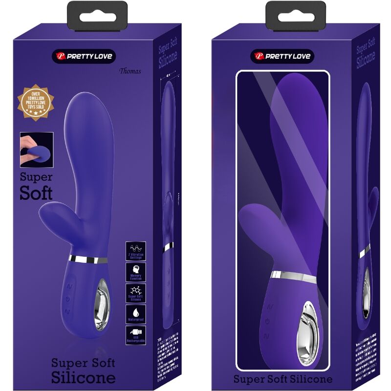 PRETTY LOVE - THOMAS MULTIFUNCTION G-SPOT VIBRATOR PURPLE - 4