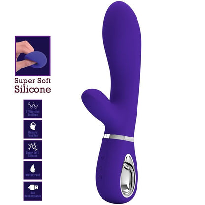 PRETTY LOVE - THOMAS MULTIFUNCTION G-SPOT VIBRATOR PURPLE - 2