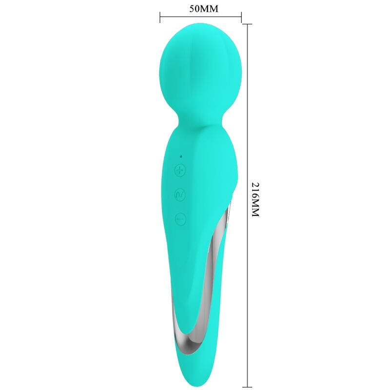 PRETTY LOVE - WALTER VIBRATOR WAND AQUA GREEN - 5