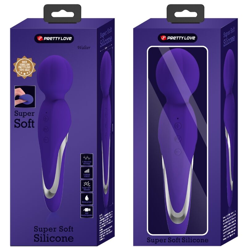 PRETTY LOVE - WALTER VIBRATOR WAND PURPLE - 3