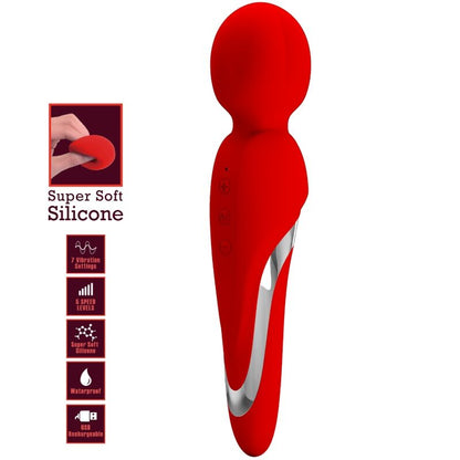 PRETTY LOVE - WALTER VIBRATOR WAND RED - 6