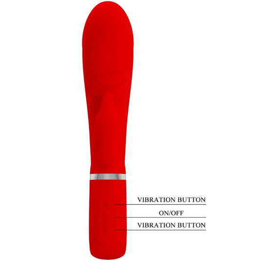 PRETTY LOVE - PRESCOTT MULTIFUNCTION G-SPOT VIBRATOR RED - 1