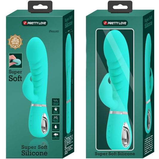 PRETTY LOVE - PRESCOTT MULTIFUNZIONE G-SPOT VIBRATOR AQUA GREEN - 1