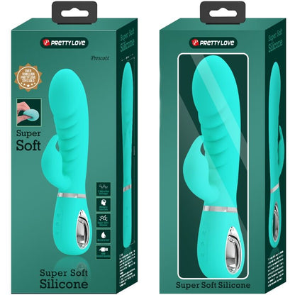 PRETTY LOVE - PRESCOTT MULTIFUNCTION G-SPOT VIBRATOR AQUA GREEN - 1