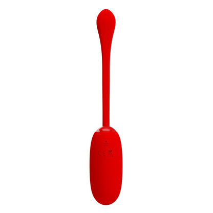 PRETTY LOVE - JULIUS WATERPROOF-RECHARGEABLE VIBRATING EGG RED - 3