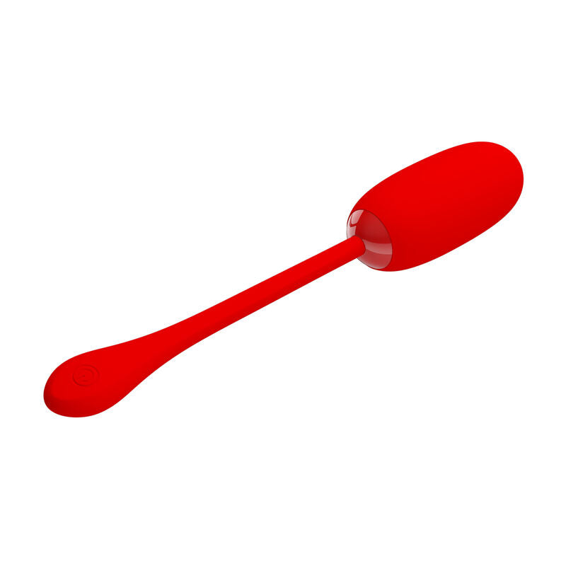 PRETTY LOVE - JULIUS WATERPROOF-RECHARGEABLE VIBRATING EGG RED - 2