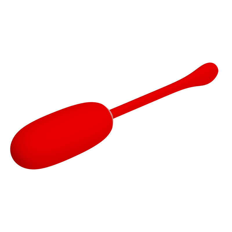 PRETTY LOVE - JULIUS WATERPROOF-RECHARGEABLE VIBRATING EGG RED - 4