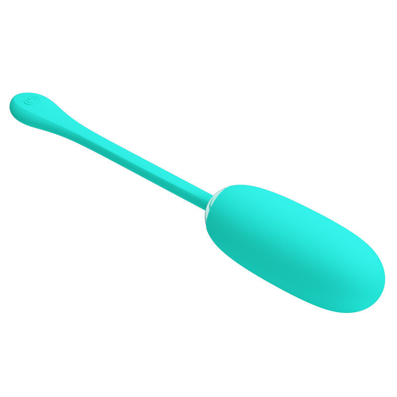 PRETTY LOVE - JULIUS WATERPROOF-RECHARGEABLE VIBRATING EGG AQUA GREEN - 9