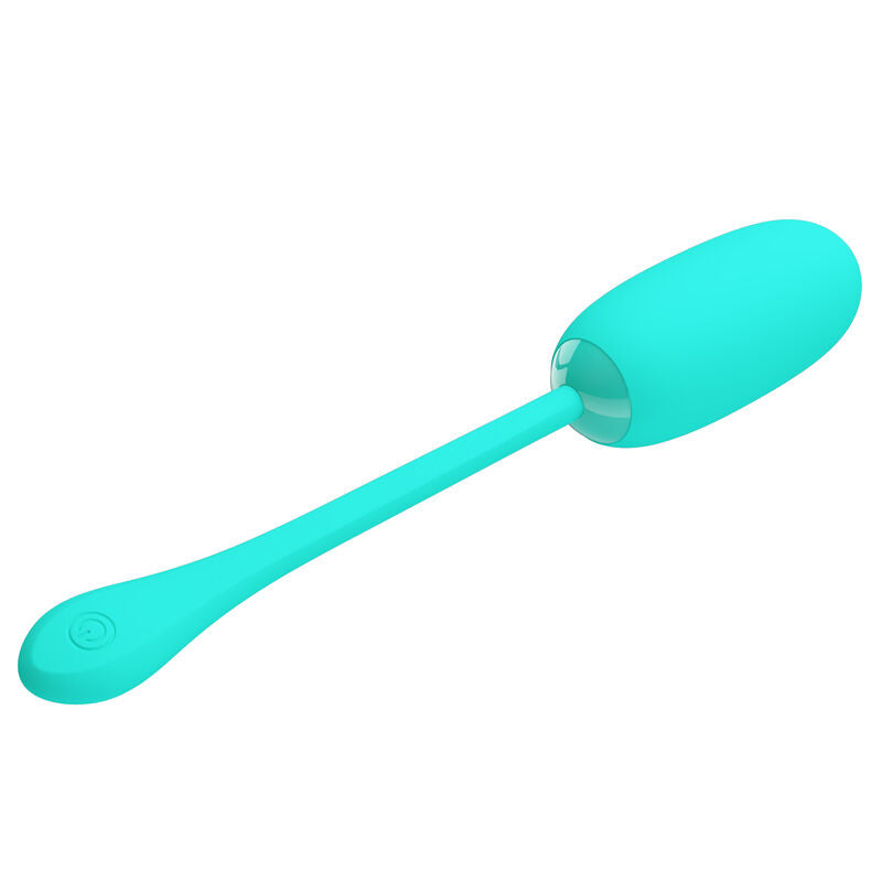 PRETTY LOVE - JULIUS WATERPROOF-RECHARGEABLE VIBRATING EGG AQUA GREEN - 2