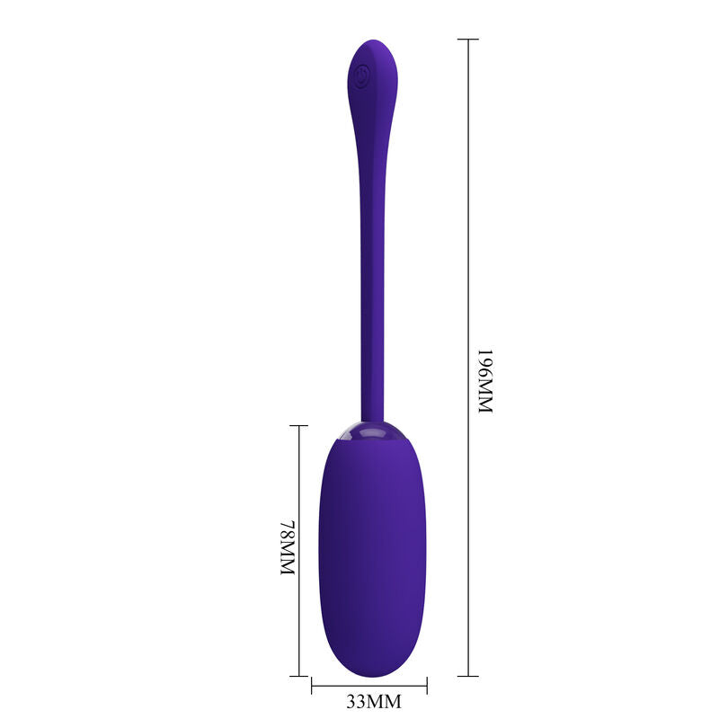 PRETTY LOVE - JULIUS WATERPROOF-RECHARGEABLE VIBRATING EGG PURPLE - 3