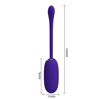 PRETTY LOVE - JULIUS WATERPROOF-RECHARGEABLE VIBRATING EGG PURPLE - 3