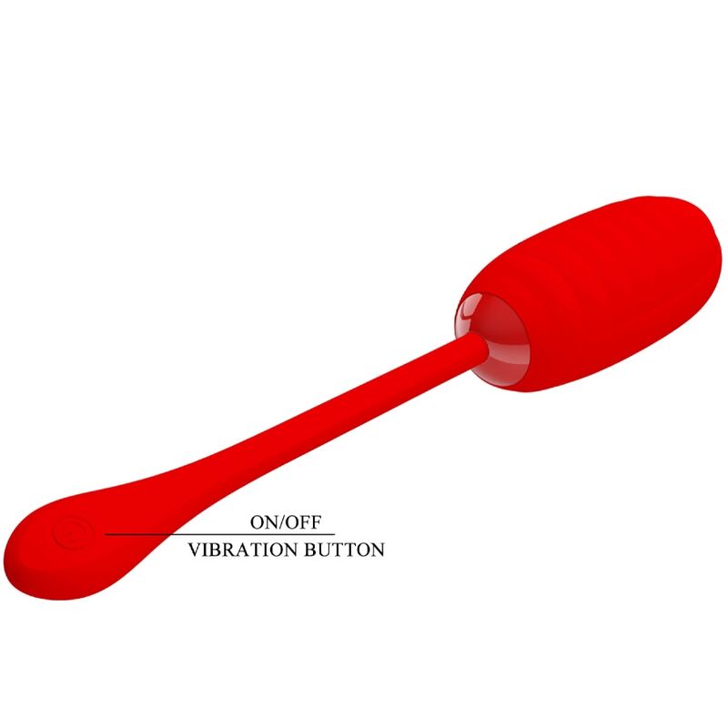 PRETTY LOVE - KIRK RECHARGEABLE VIBRATING EGG RED - 7
