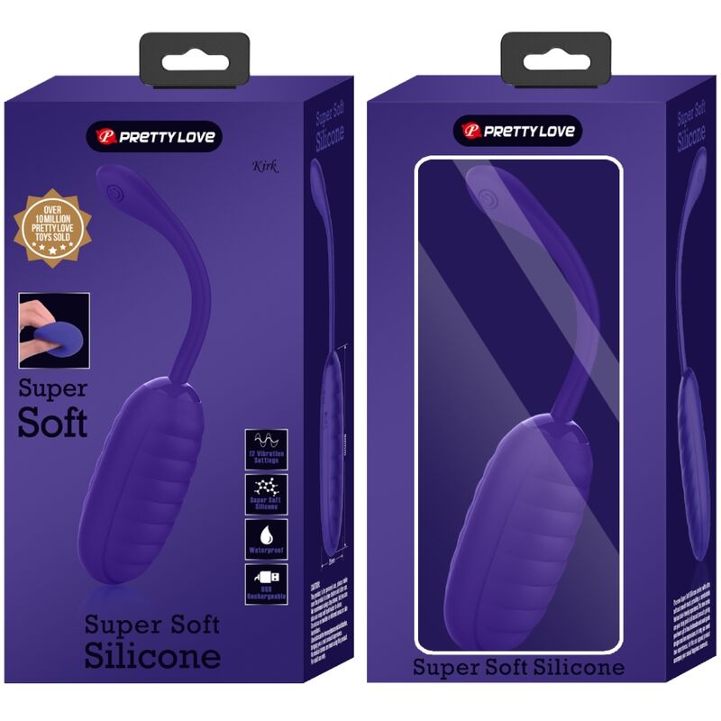 PRETTY LOVE - KIRK RECHARGEABLE VIBRATING EGG PURPLE - 6