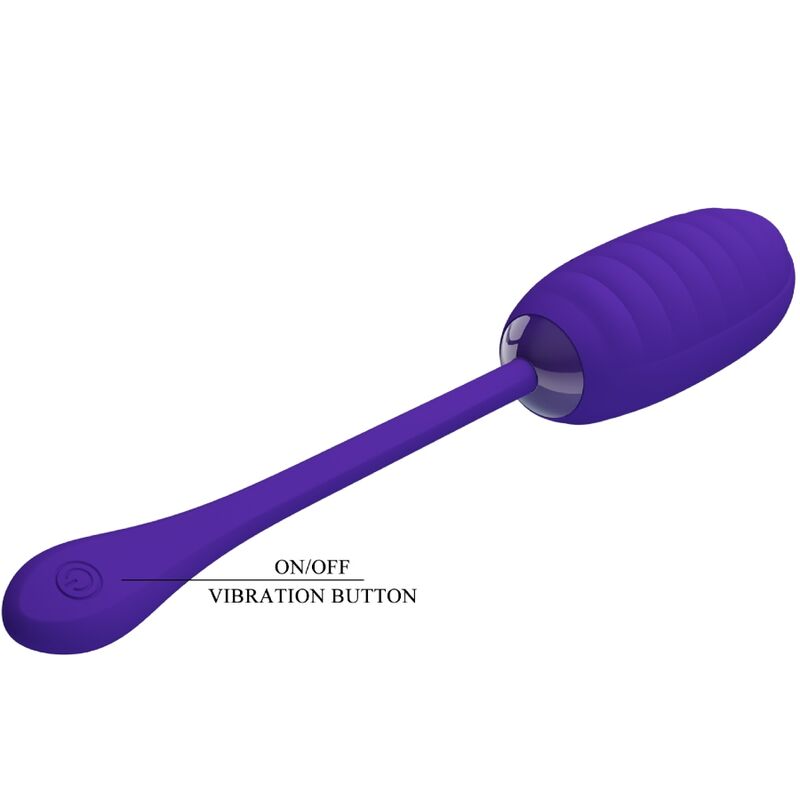 PRETTY LOVE - KIRK RECHARGEABLE VIBRATING EGG PURPLE - 3