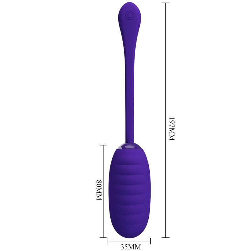 PRETTY LOVE - KIRK RECHARGEABLE VIBRATING EGG PURPLE - 2