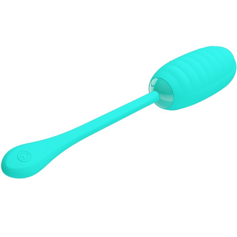 PRETTY LOVE - KIRK RECHARGEABLE VIBRATING EGG AQUA GREEN - 3