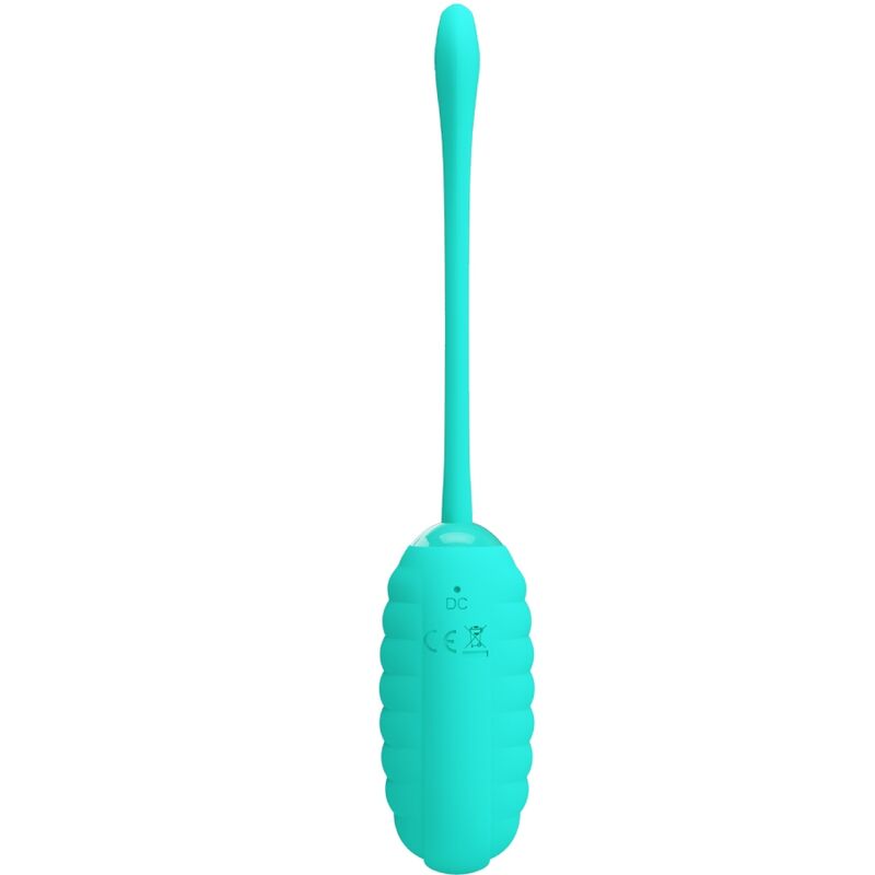 PRETTY LOVE - KIRK RECHARGEABLE VIBRATING EGG AQUA GREEN - 2
