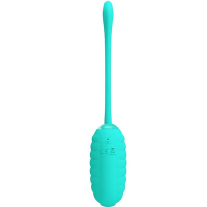 PRETTY LOVE - KIRK RECHARGEABLE VIBRATING EGG AQUA GREEN - 2