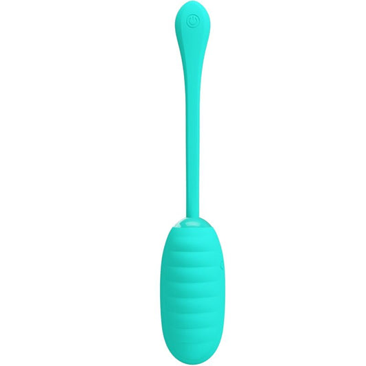 PRETTY LOVE - KIRK RECHARGEABLE VIBRATING EGG AQUA GREEN - 1