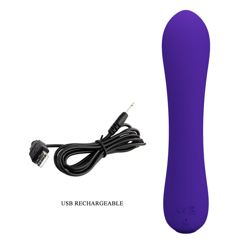 PRETTY LOVE - PRESCOTT RECHARGEABLE VIBRATOR PURPLE - 8