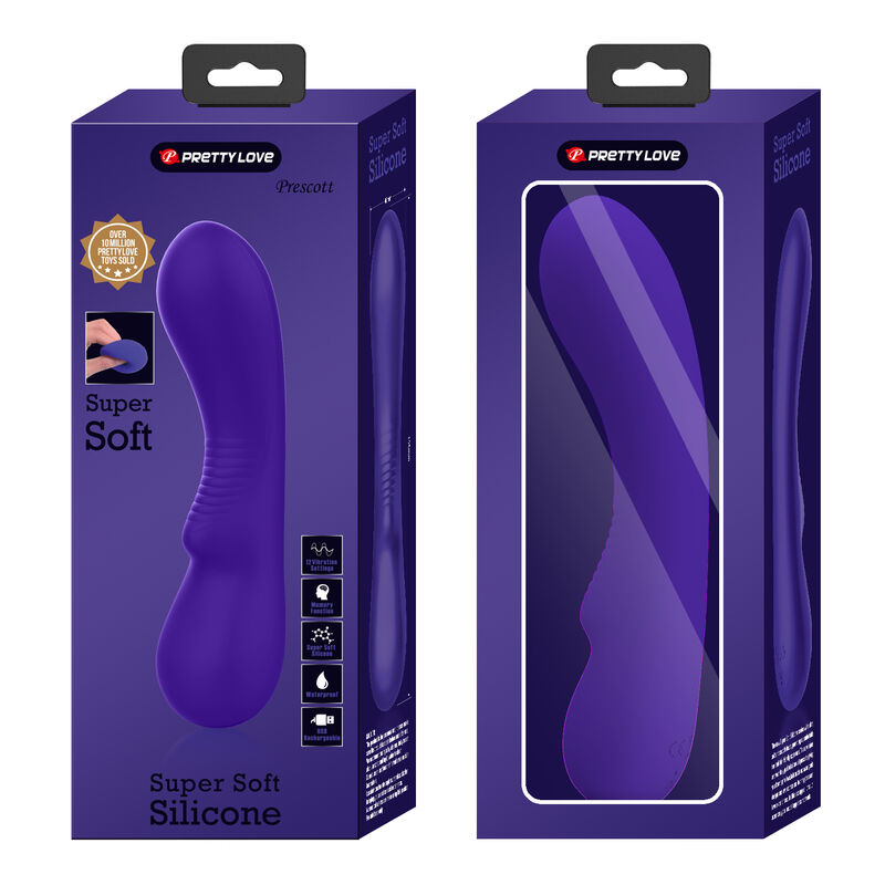 PRETTY LOVE - PRESCOTT RECHARGEABLE VIBRATOR PURPLE - 9
