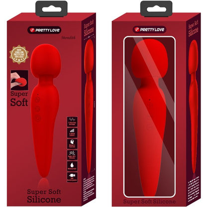 PRETTY LOVE - MEREDITH MASSAGER 12 VIBRATION MODES RED - 9