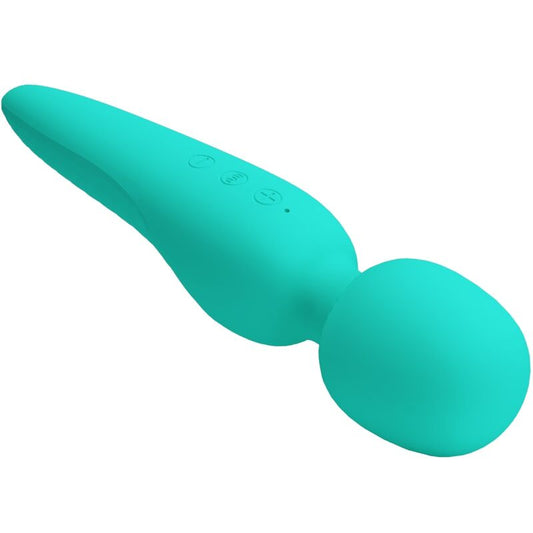 PRETTY LOVE - MEREDITH MASSAGER 12 VIBRATION MODES AQUA GREEN - 1