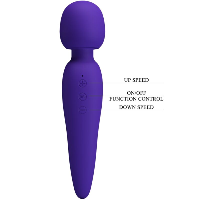 PRETTY LOVE - MEREDITH MASSAGER 12 VIBRATION MODES PURPLE - 1