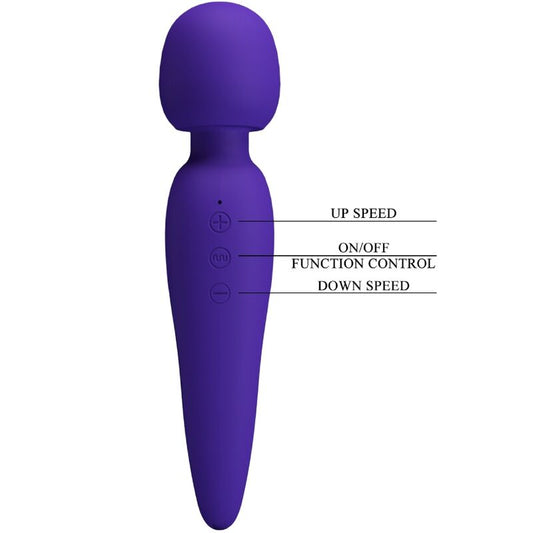 PRETTY LOVE - MEREDITH MASSAGER 12 VIBRATION MODES PURPLE - 1