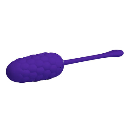 PRETTY LOVE - VIBRATING EGG WITH PURPLE RECHARGEABLE MARINE TEXTURE - 4