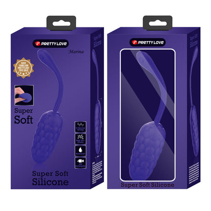 PRETTY LOVE - VIBRATING EGG WITH PURPLE RECHARGEABLE MARINE TEXTURE - 9