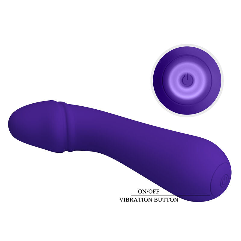 PRETTY LOVE - CETUS RECHARGEABLE VIBRATOR PURPLE - 7