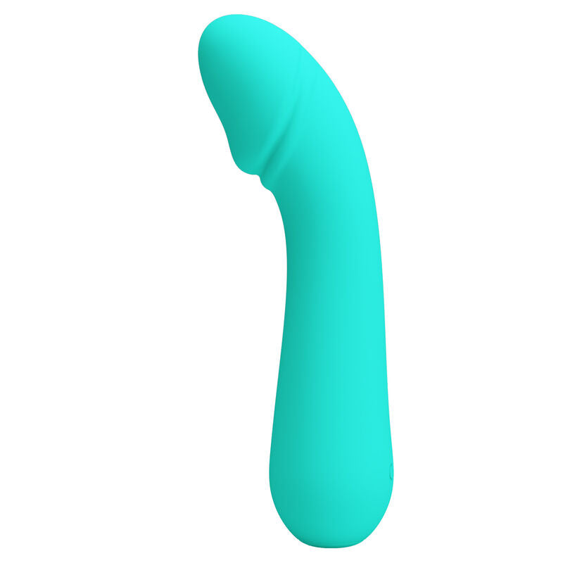 PRETTY LOVE - CETUS RECHARGEABLE VIBRATOR AQUA GREEN - 2