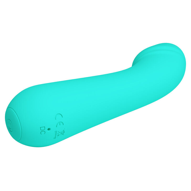 PRETTY LOVE - CETUS RECHARGEABLE VIBRATOR AQUA GREEN - 5