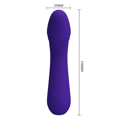 PRETTY LOVE - CETUS RECHARGEABLE VIBRATOR PURPLE - 6
