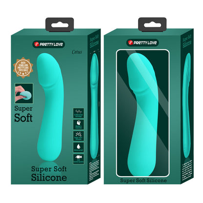 PRETTY LOVE - CETUS RECHARGEABLE VIBRATOR AQUA GREEN - 9