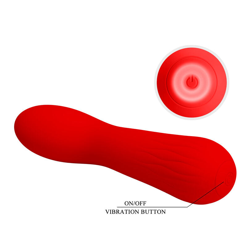 PRETTY LOVE - FAUN RECHARGEABLE VIBRATOR RED - 7