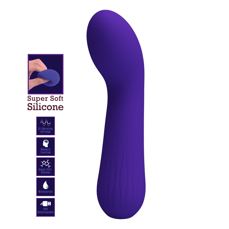 PRETTY LOVE - FAUN RECHARGEABLE VIBRATOR PURPLE - 7